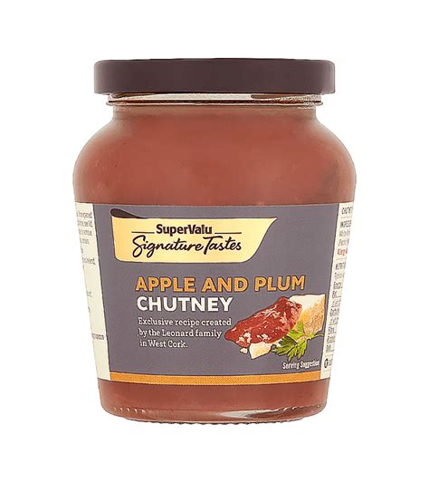 How many protein are in appleplum chutney - calories, carbs, nutrition