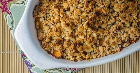 How many protein are in apricot crumble - calories, carbs, nutrition