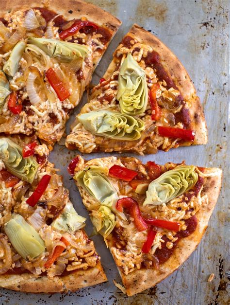 How many protein are in artichoke, red pepper & feta pizza - calories, carbs, nutrition