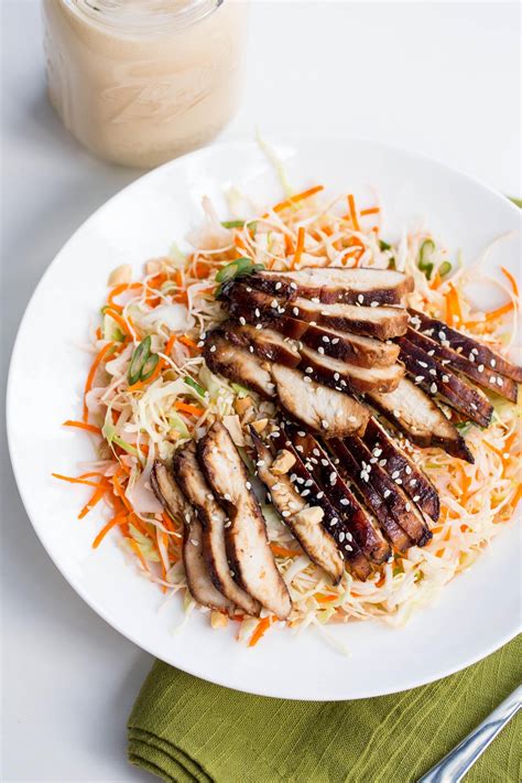 How many protein are in asian sesame chicken salad - calories, carbs, nutrition