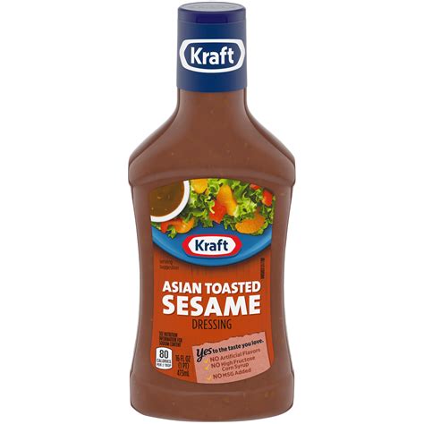 How many protein are in asian sesame dressing - calories, carbs, nutrition