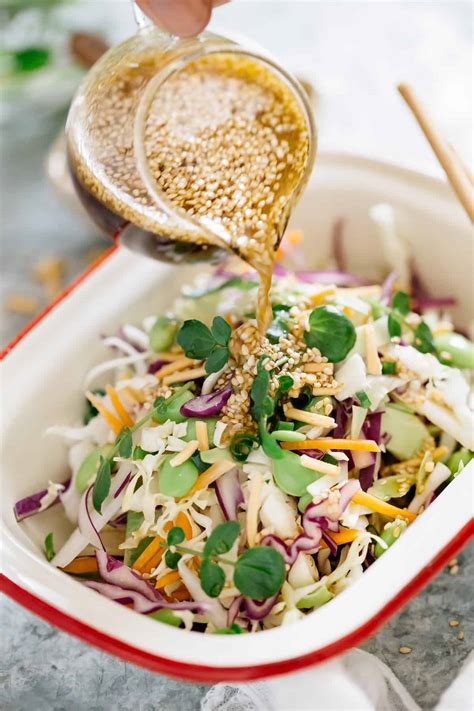 How many protein are in asian slaw with mirin - calories, carbs, nutrition