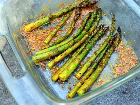 How many protein are in asparagus w/grainy mustard vinaigrette - calories, carbs, nutrition