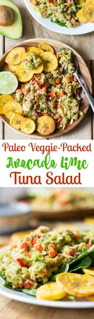 How many protein are in avocado and lime tuna salad - calories, carbs, nutrition