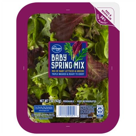 How many protein are in baby spring mix - calories, carbs, nutrition