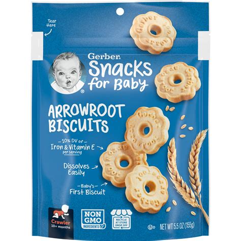 How many protein are in babyfood, cookies, arrowroot - calories, carbs, nutrition