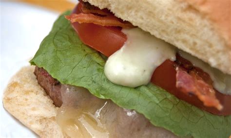 How many protein are in bacon habanero ranch burger - calories, carbs, nutrition