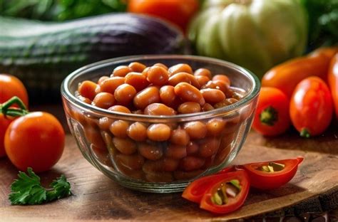 How many protein are in baked beans, vegetarian - calories, carbs, nutrition