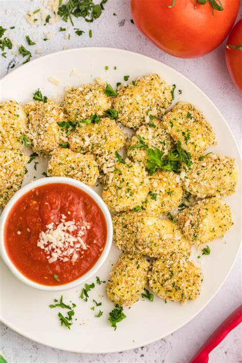 How many protein are in baked mozzarella bites - calories, carbs, nutrition