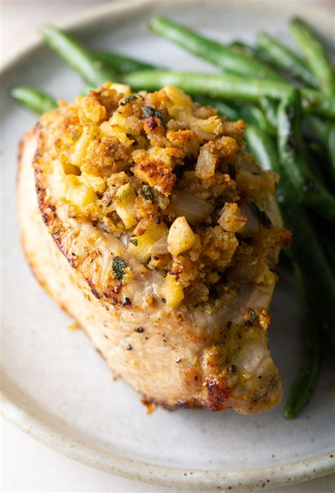 How many protein are in baked stuff pork chop - calories, carbs, nutrition