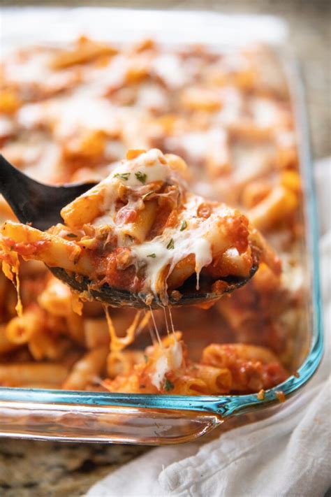 How many protein are in baked ziti - calories, carbs, nutrition