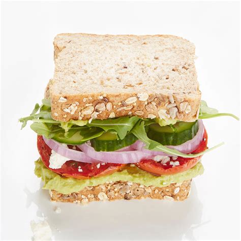 How many protein are in balsamic vegetable stack sandwich - calories, carbs, nutrition