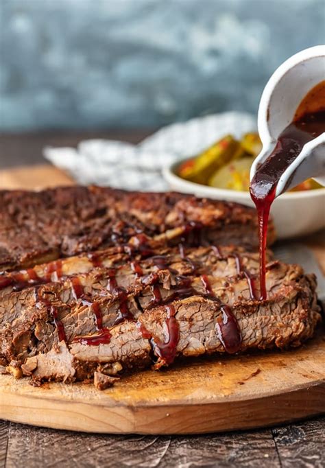 How many protein are in bbq beef brisket and pan sauce - calories, carbs, nutrition