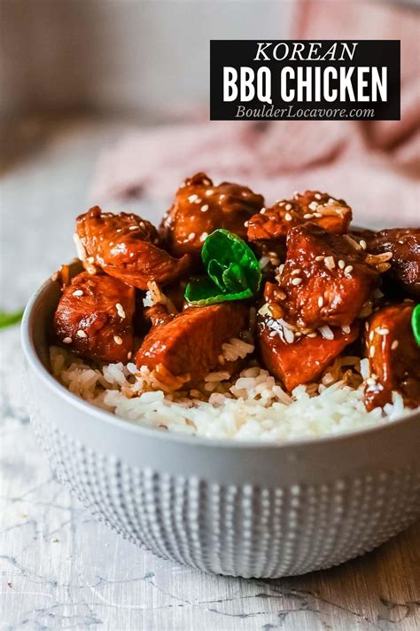 How many protein are in bbq korean chicken - calories, carbs, nutrition