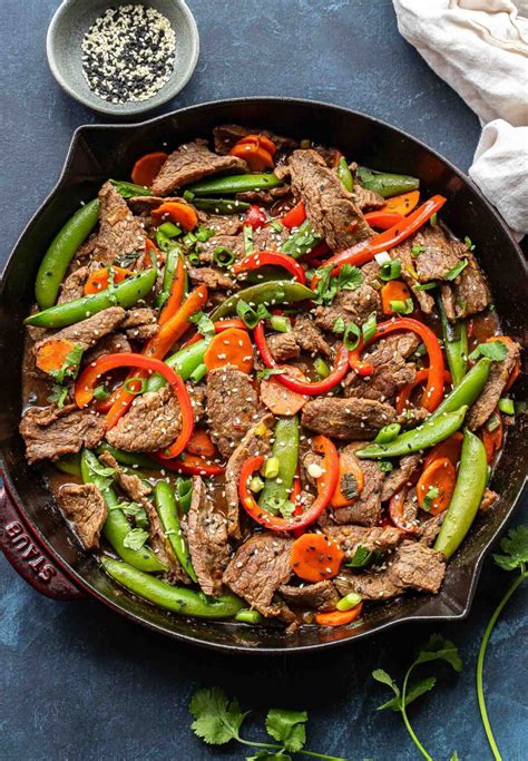 How many protein are in beef asian stir fry over rice - calories, carbs, nutrition