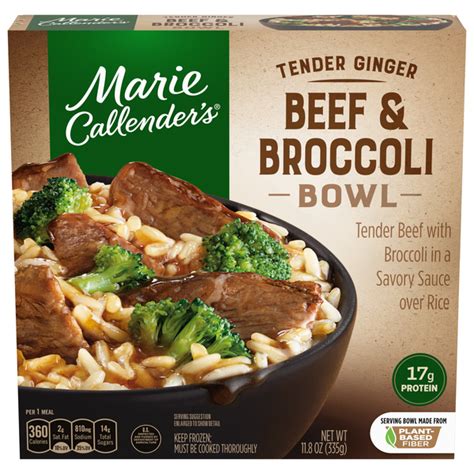 How many protein are in beef broccoli bowl - calories, carbs, nutrition