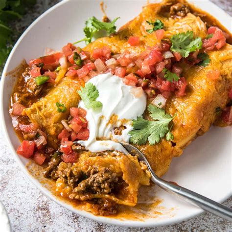 How many protein are in beef enchiladas, cheese - calories, carbs, nutrition