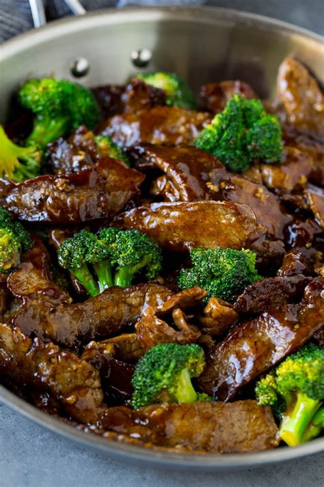 How many protein are in beef flank asian broccoli stir fry - calories, carbs, nutrition