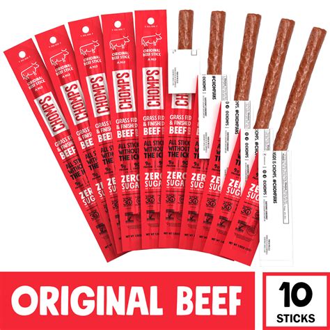 How many protein are in beef snack stick - calories, carbs, nutrition