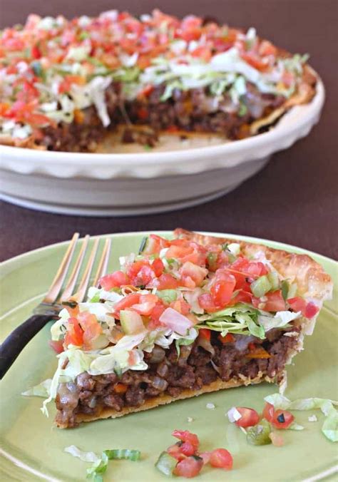 How many protein are in beef taco pie - calories, carbs, nutrition