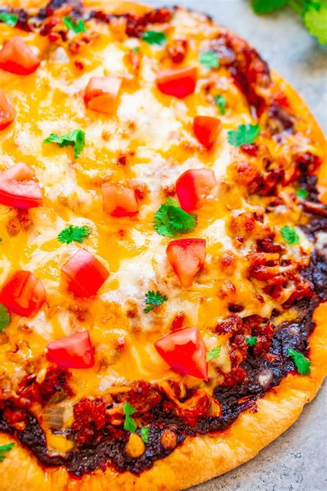 How many protein are in beef taco pizza (32799.4) - calories, carbs, nutrition