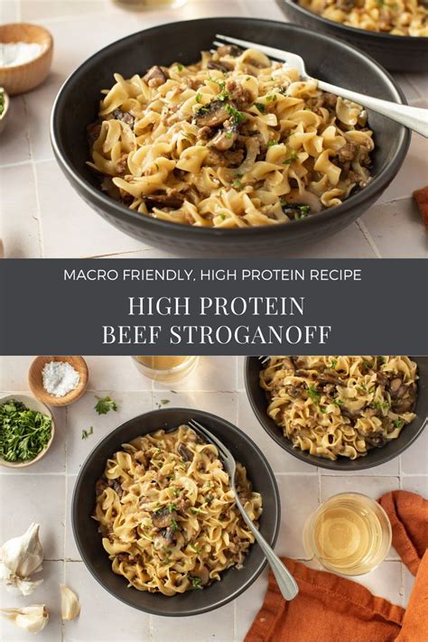 How many protein are in beef top round stroganoff & egg noodles - calories, carbs, nutrition