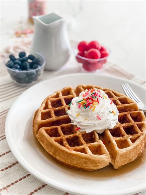 How many protein are in belgian waffles - large conv. - calories, carbs, nutrition