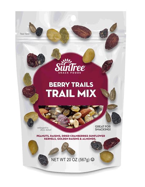 How many protein are in berry trails trail mix - calories, carbs, nutrition