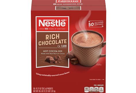 How many protein are in bev hot cocoa nestle pc - calories, carbs, nutrition