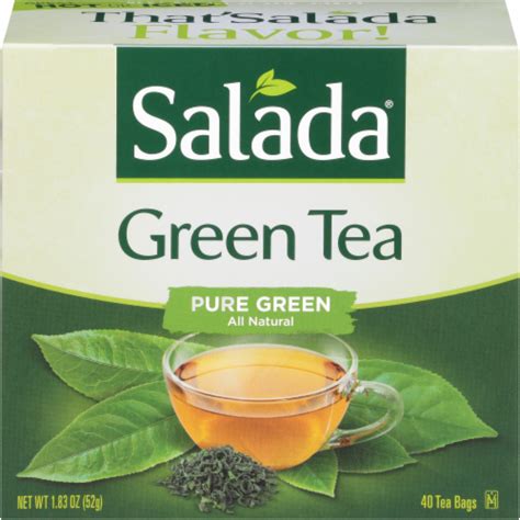 How many protein are in beverages, green tea, salada brewed from bags - calories, carbs, nutrition