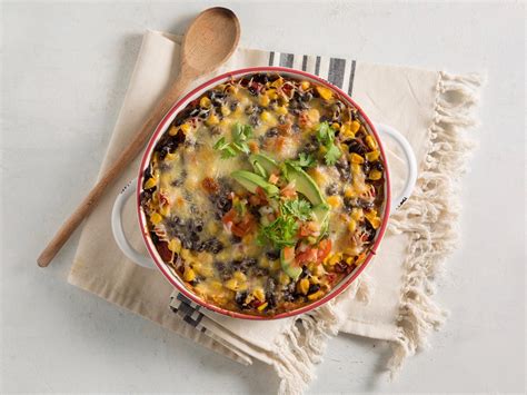 How many protein are in black bean tortilla casserole - calories, carbs, nutrition