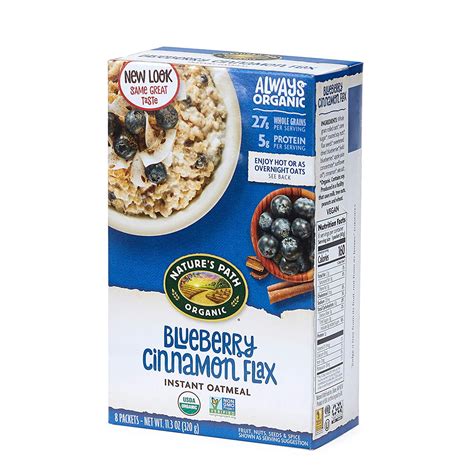 How many protein are in blueberry cinnamon flax - calories, carbs, nutrition