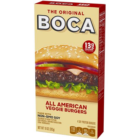 How many protein are in boca burger with tomato relish - calories, carbs, nutrition