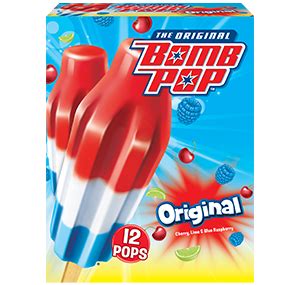 How many protein are in bomb pop - calories, carbs, nutrition