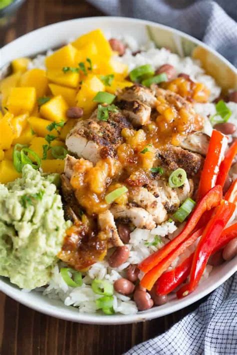 How many protein are in bowl caribbean chicken - calories, carbs, nutrition