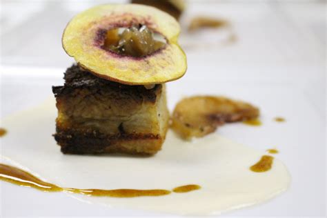 How many protein are in braised pork with grilled peaches - pro - calories, carbs, nutrition