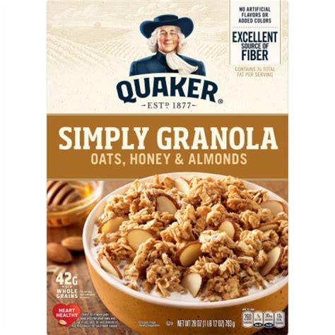 How many protein are in breakfast cereal granola - calories, carbs, nutrition