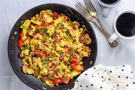 How many protein are in breakfast ham scramble (9302.0) - calories, carbs, nutrition