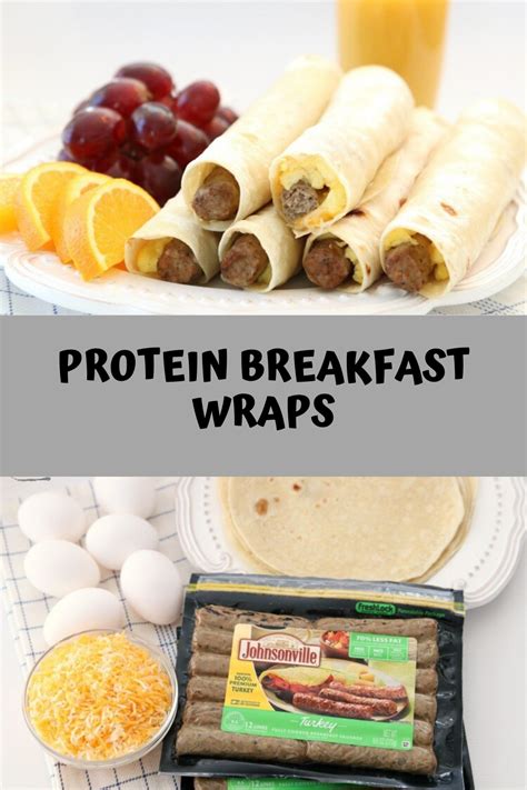 How many protein are in breakfast wraps - calories, carbs, nutrition