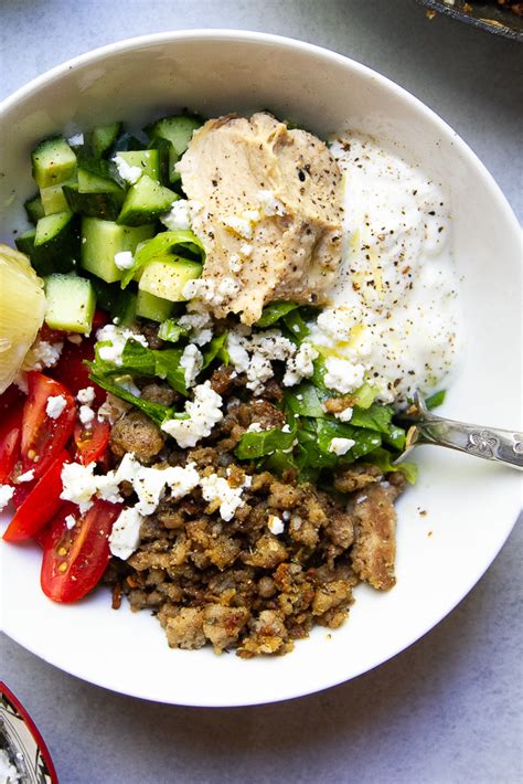 How many protein are in brkf bowl greek turkey sausage - calories, carbs, nutrition