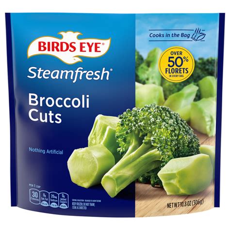 How many protein are in broccoli cuts frozen steamed 4 oz - calories, carbs, nutrition