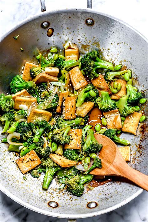 How many protein are in broccoli tofu stir-fry, over rice - calories, carbs, nutrition