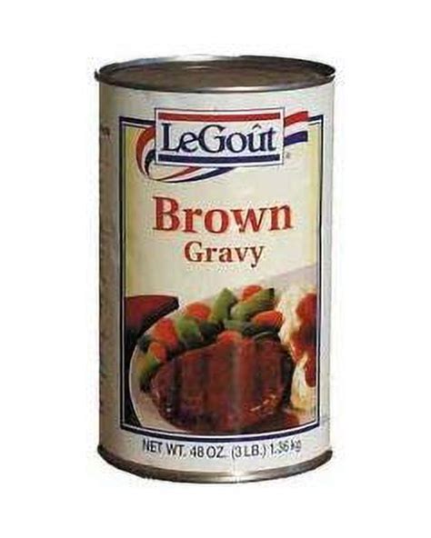 How many protein are in brown gravy, legout prepared - calories, carbs, nutrition