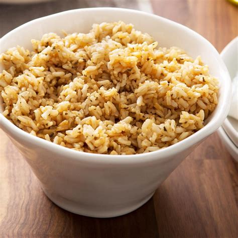 How many protein are in brown rice - seasoned - calories, carbs, nutrition