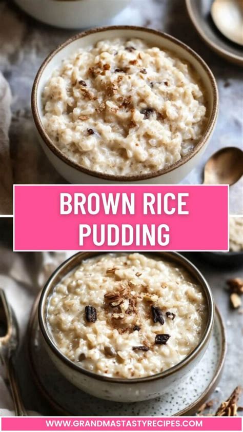 How many protein are in brown rice pudding - calories, carbs, nutrition