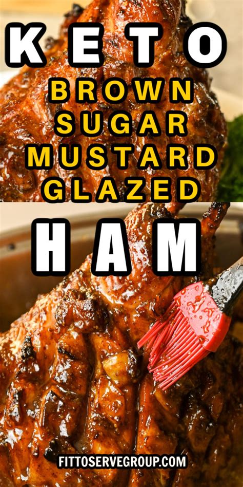 How many protein are in brown sugar, mustard glazed ham - calories, carbs, nutrition