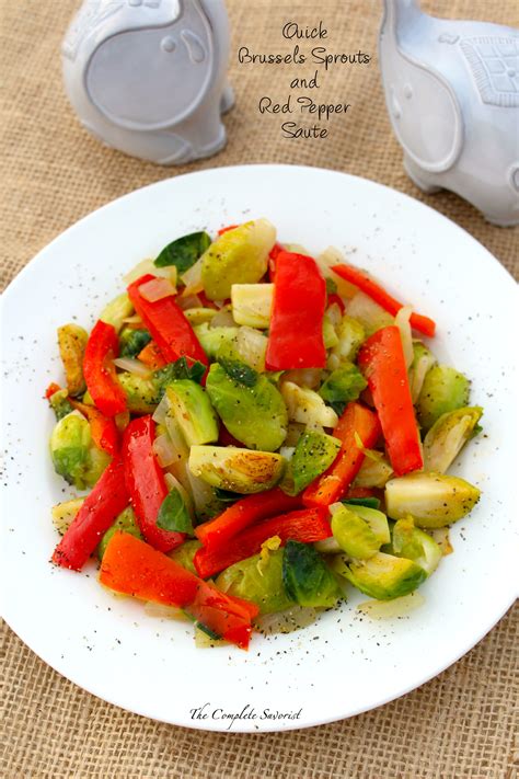 How many protein are in brussels sprouts with red peppers - calories, carbs, nutrition