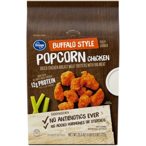 How many protein are in buffalo popcorn chicken - calories, carbs, nutrition