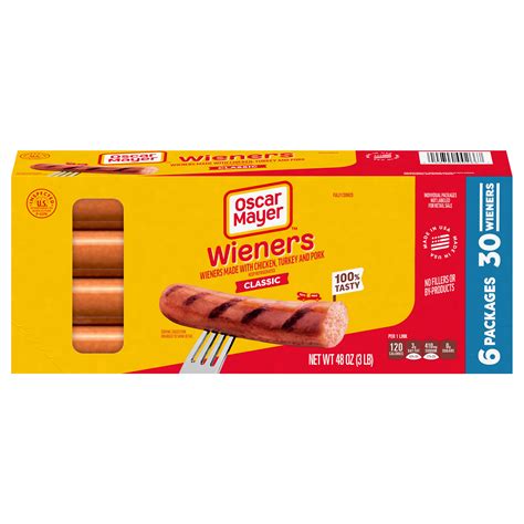 How many protein are in bun-length wieners classic - calories, carbs, nutrition