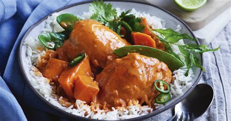 How many protein are in butter chicken with sweet potato large - calories, carbs, nutrition
